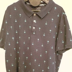 Mens Polo Palm Tree Print